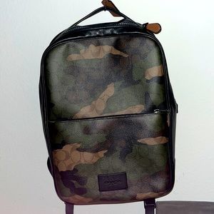 Camo coach backpack